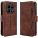 Чохол-книжка з кишеньками Deexe Wallet Stand для Xiaomi Redmi Note 15 (4G/5G) / Poco M8 5G - Brown (404611Z). Фото 1 з 17