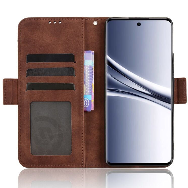 Чохол-книжка з кишеньками Deexe Wallet Stand для Xiaomi Redmi Note 15 (4G/5G) / Poco M8 5G - Brown: фото 5 з 17