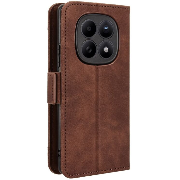Чохол-книжка з кишеньками Deexe Wallet Stand для Xiaomi Redmi Note 15 (4G/5G) / Poco M8 5G - Brown: фото 7 з 17