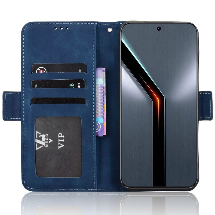 Чехол-книжка с карманами Deexe Wallet Stand для ZTE Nubia Neo 5 GT - Blue (432002L) Чехол-книжка с карманами Deexe Wallet Stand для ZTE Nubia Neo 5 GT - Blue: фото 5 из 16