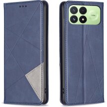 Чохол-книжка з кишеньками UniCase Geometric Pattern для Xiaomi Poco F8 Pro - Blue: фото 1 з 9