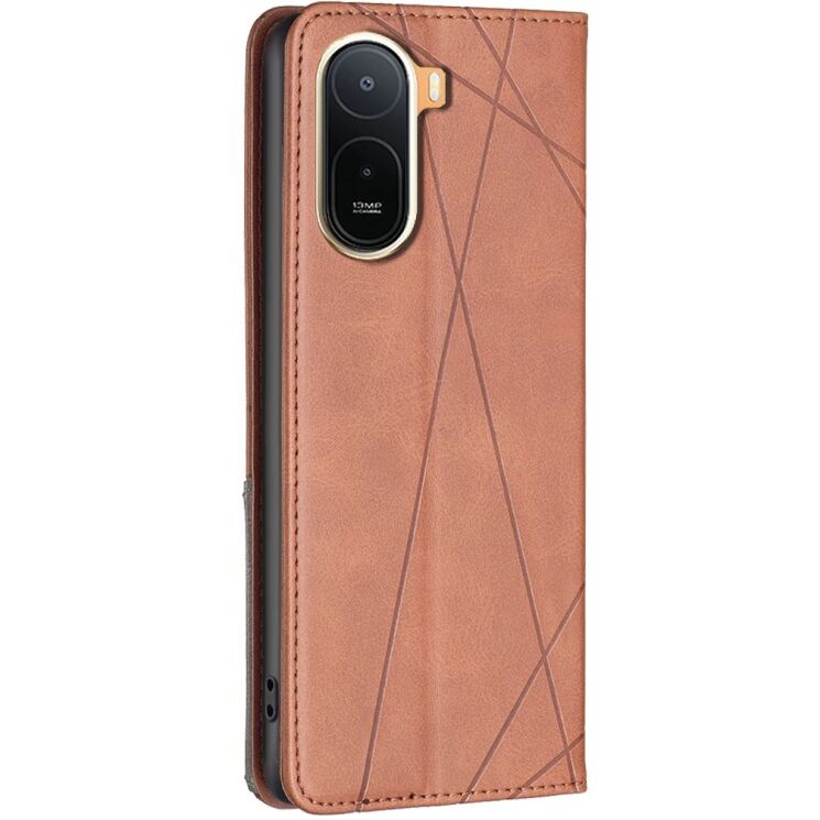 Чохол-книжка з кишеньками UniCase Geometric Pattern для Xiaomi Redmi A7 Pro - Brown: фото 3 з 10