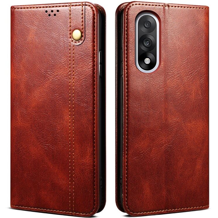Чохол-книжка з кишеньками UniCase Leather Wallet для OnePlus Nord 5 / Ace 5 Ultra - Brown: фото 1 з 8