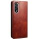 Чохол-книжка з кишеньками UniCase Leather Wallet для OnePlus Nord 5 / Ace 5 Ultra - Brown (387545Z). Фото 6 з 8