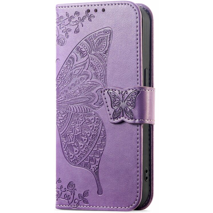 Чохол-книжка з малюнком UniCase Butterfly Pattern для Samsung Galaxy A57 (A576) - Light Purple: фото 6 з 10