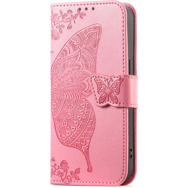 Чехол-книжка с рисунком UniCase Butterfly Pattern для Xiaomi Poco X8 Pro Max - Pink: фото 5 из 10