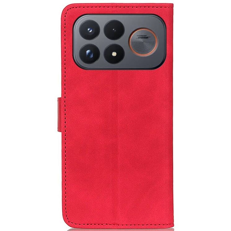 Чехол-книжка с застежкой KHAZNEH Retro Wallet для Xiaomi Poco F9 Ultra - Red: фото 6 из 9