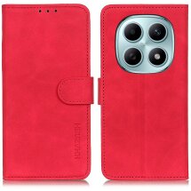 Чехол-книжка с застежкой KHAZNEH Retro Wallet для Xiaomi Redmi Note 15 5G / Poco M8 5G - Red: фото 1 из 8