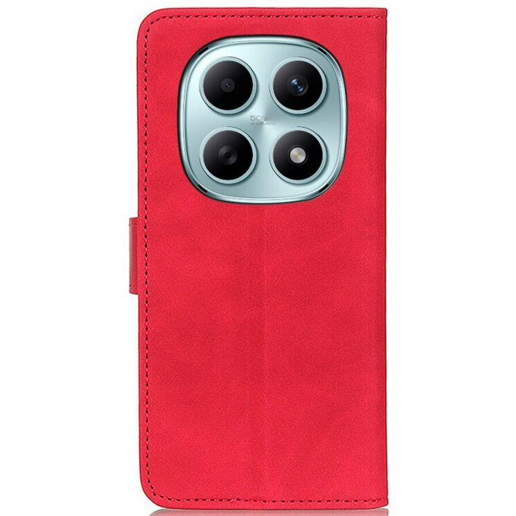 Чехол-книжка с застежкой KHAZNEH Retro Wallet для Xiaomi Redmi Note 15 5G / Poco M8 5G - Red: фото 5 из 8