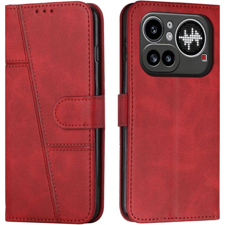Чехол-книжка с застежкой UniCase Jet Cover для Nothing Phone (4a) Pro - Red: фото 1 из 11