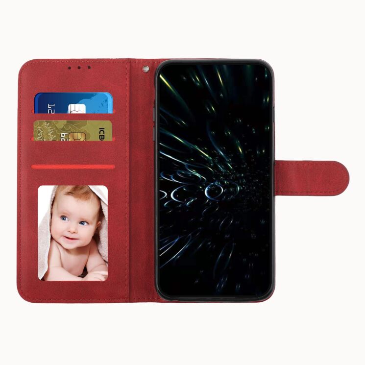 Чохол-книжка з застібкою UniCase Jet Cover для Xiaomi Poco C95 Pro - Red: фото 4 з 10