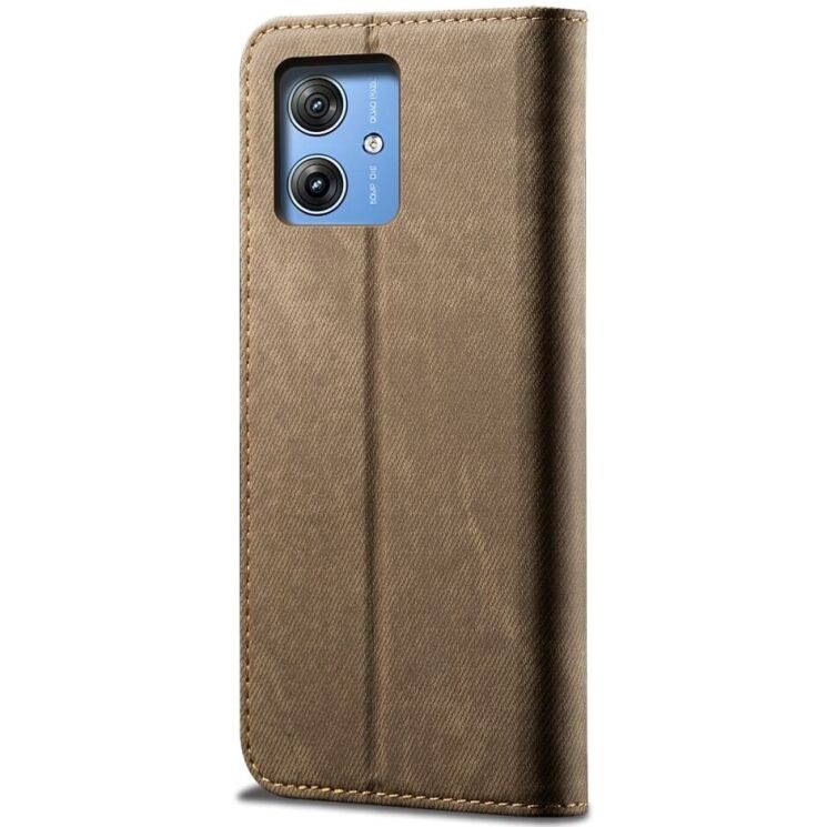 Чохол-книжка UniCase Jeans Wallet для Motorola G55 - Khaki: фото 6 з 6