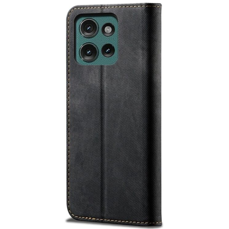 Чохол-книжка UniCase Jeans Wallet для Motorola Moto G75 - Black: фото 5 з 6
