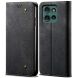 Чохол-книжка UniCase Jeans Wallet для Motorola Moto G75 - Black (367803B). Фото 1 з 6