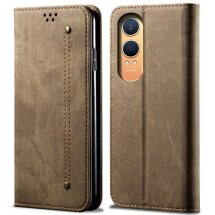Чехол-книжка UniCase Jeans Wallet для OnePlus Nord CE 4 Lite - Khaki: фото 1 из 6