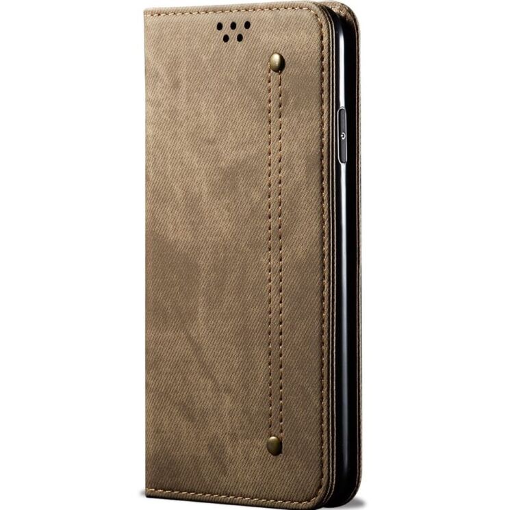 Чехол-книжка UniCase Jeans Wallet для OnePlus Nord CE 4 Lite - Khaki: фото 5 из 6