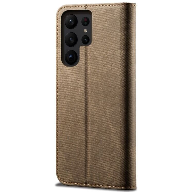 Чехол-книжка UniCase Jeans Wallet для Samsung Galaxy S24 Ultra - Khaki: фото 6 из 6