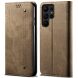 Чехол-книжка UniCase Jeans Wallet для Samsung Galaxy S24 Ultra - Khaki (343301K). Фото 1 из 6