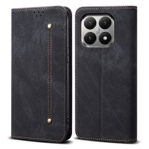 Чехол-книжка с кармашками UniCase Jeans Wallet для Xiaomi 15T - Black: фото 1 из 7