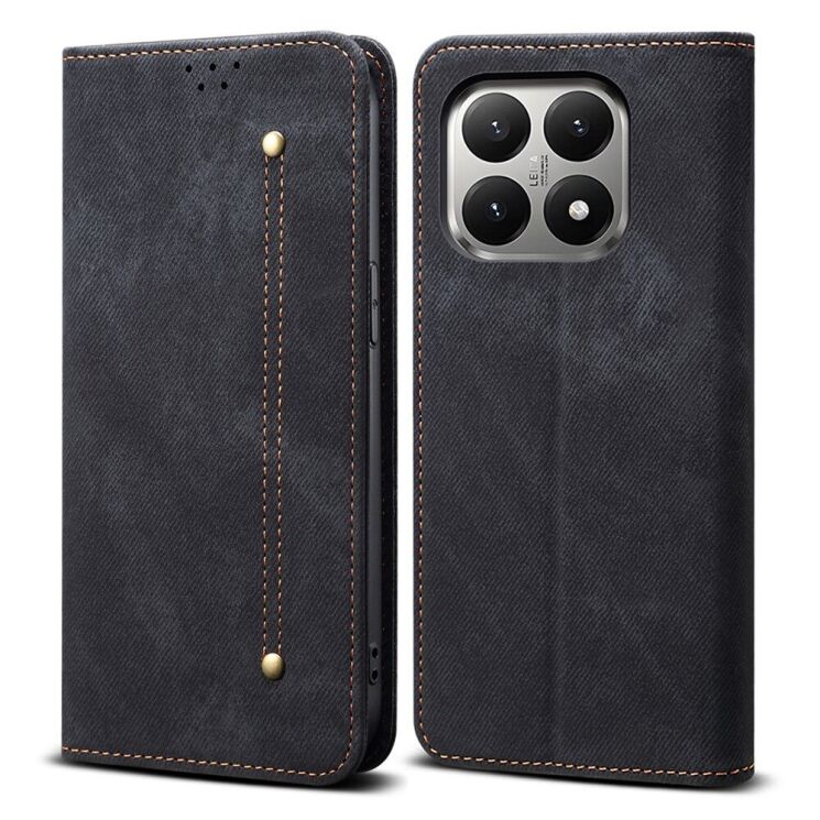 Чехол-книжка с кармашками UniCase Jeans Wallet для Xiaomi 15T - Black (391043B) Чехол-книжка с кармашками UniCase Jeans Wallet для Xiaomi 15T - Black: фото 1 из 7