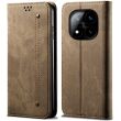 Чехол-книжка UniCase Jeans Wallet для Xiaomi Redmi Note 14 Pro 5G / Poco X7 - Khaki (373163K)