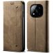 Чехол-книжка UniCase Jeans Wallet для Xiaomi Redmi Note 14 Pro 5G / Poco X7 - Khaki (373163K). Фото 1 из 6