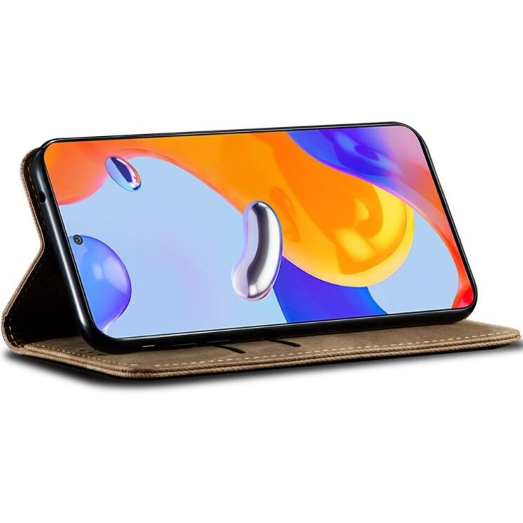 Чехол-книжка UniCase Jeans Wallet для Xiaomi Redmi Note 14 Pro Plus - Khaki: фото 6 из 6