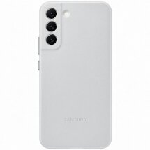 Чохол Leather Cover для Samsung Galaxy S22 Plus (S906) EF-VS906LJEGRU - Light Gray: фото 1 з 5