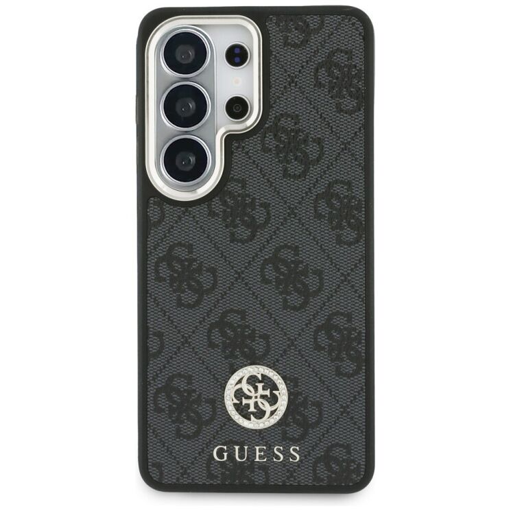 Чехол с ремешком Guess 4G Big Rhinestone Triangle Strap MagSafe для Samsung Galaxy S26 Ultra (S948) GUHMS26LP4G4DCSK - Black: фото 2 из 7