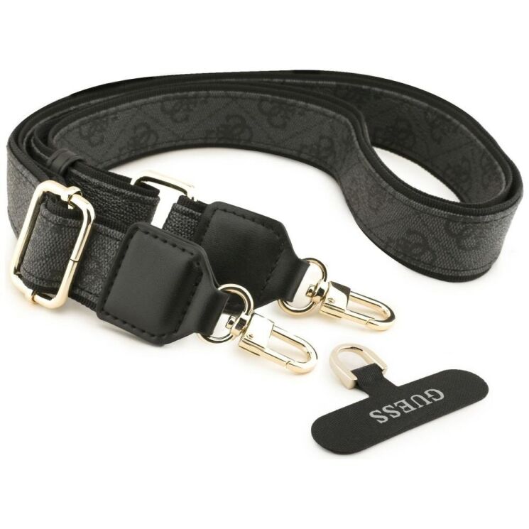 Чехол с ремешком Guess 4G Big Rhinestone Triangle Strap MagSafe для Samsung Galaxy S26 Ultra (S948) GUHMS26LP4G4DCSK - Black: фото 7 из 7