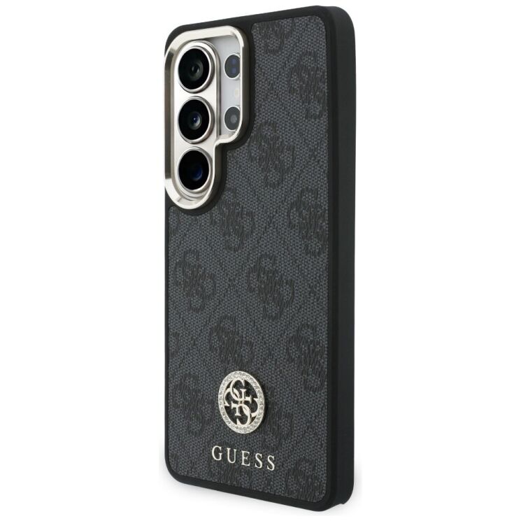 Чехол с ремешком Guess 4G Big Rhinestone Triangle Strap MagSafe для Samsung Galaxy S26 Ultra (S948) GUHMS26LP4G4DCSK - Black: фото 4 из 7