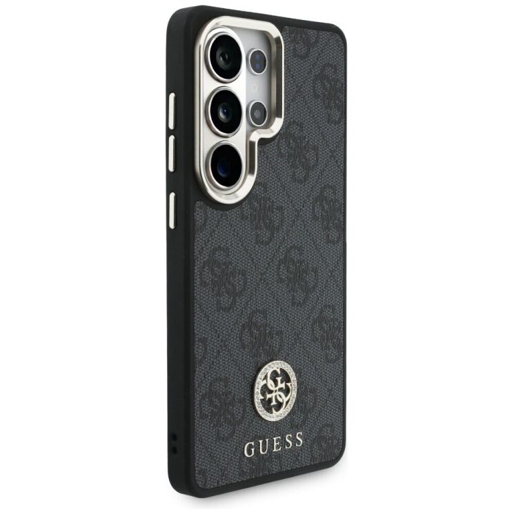 Чехол с ремешком Guess 4G Big Rhinestone Triangle Strap MagSafe для Samsung Galaxy S26 Ultra (S948) GUHMS26LP4G4DCSK - Black: фото 3 из 7