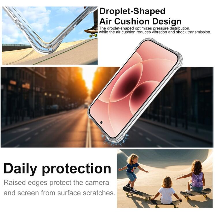 Чохол з посиленими кутами IMAK Airbag MAX Case для Xiaomi 17T - Transparent (408801T) Чохол з посиленими кутами IMAK Airbag MAX Case для Xiaomi 17T - Transparent: фото 6 з 9