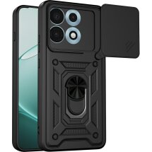 Чехол с защитой камеры Deexe Armor Shield для Motorola Edge 70 Max - Black: фото 1 из 9