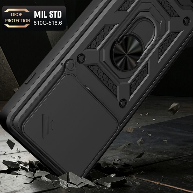 Чехол с защитой камеры Deexe Armor Shield для Motorola Edge 70 Max - Black (435526B) Чехол с защитой камеры Deexe Armor Shield для Motorola Edge 70 Max - Black: фото 2 из 9