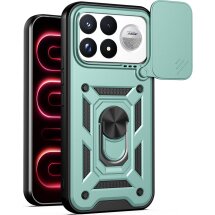 Чохол із захистом камери Deexe Armor Shield для Xiaomi Poco F9 Ultra - Green: фото 1 з 9