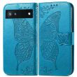 Чехол UniCase Butterfly Pattern для Google Pixel 6a - Blue (293641L)