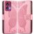 Чехол UniCase Butterfly Pattern для Motorola Edge 50 Fusion - Pink: фото 1 из 8