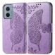 Чехол UniCase Butterfly Pattern для Motorola Moto G05 - Light Purple (372731LV). Фото 2 из 12