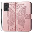 Чехол UniCase Butterfly Pattern для Motorola Moto G24 / G04 / G04s / E14 - Rose Gold (347827RG)