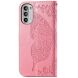 Чехол-книжка с рисунком UniCase Butterfly Pattern для Motorola Moto G52 / G82 - Pink (326822P). Фото 5 из 8