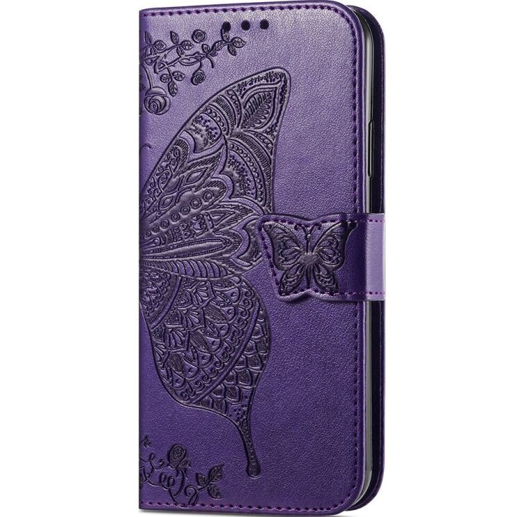 Чехол UniCase Butterfly Pattern для Motorola Moto G85 - Dark Purple: фото 6 из 6