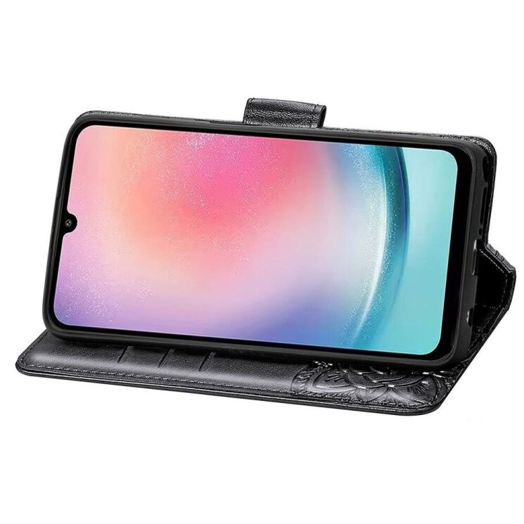 Чехол UniCase Butterfly Pattern для Samsung Galaxy A24 (A245) - Black: фото 3 из 8