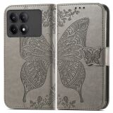 Чохол UniCase Butterfly Pattern для Xiaomi Poco X6 Pro - Grey (345838H)