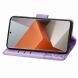 Чехол UniCase Butterfly Pattern для Xiaomi Redmi Note 13 Pro+ - Light Purple (340546LV). Фото 3 из 6