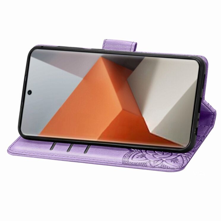 Чехол UniCase Butterfly Pattern для Xiaomi Redmi Note 13 Pro+ - Light Purple: фото 3 из 6