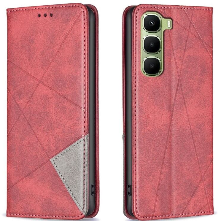 Чохол UniCase Geometric Pattern для Infinix Hot 60 Pro - Red: фото 1 з 8