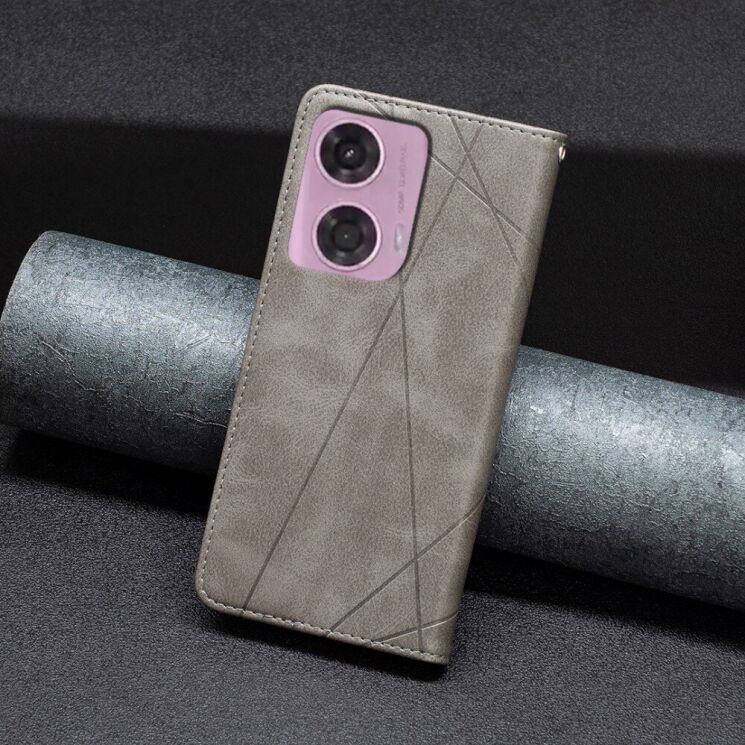 Чехол UniCase Geometric Pattern для Motorola Moto G24 / G04 / G04s / E14 - Grey: фото 4 из 8