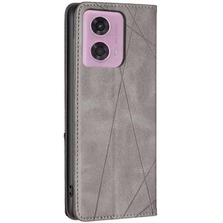 Чехол UniCase Geometric Pattern для Motorola Moto G24 / G04 / G04s / E14 - Grey: фото 3 из 8