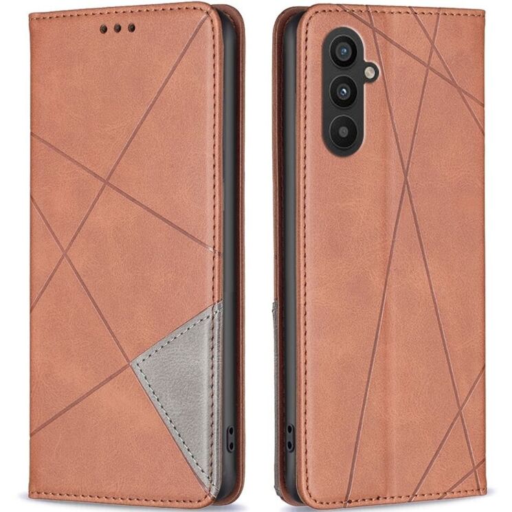 Чехол UniCase Geometric Pattern для Samsung Galaxy A24 (A245) - Brown: фото 1 из 7